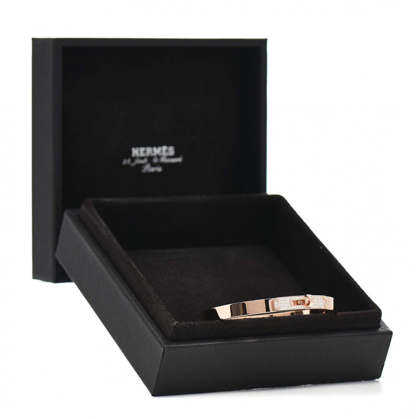 18K Rose Gold Diamond PM Kelly Pave Bracelet SH