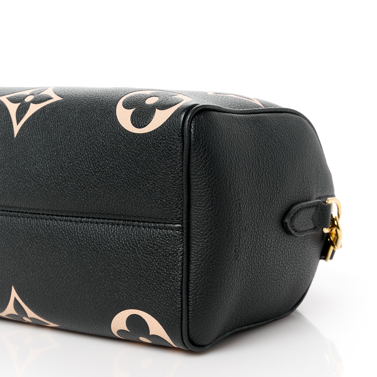 Louis Vuitton Empreinte Monogram Giant Speedy Bandouliere 25 Black Beige 13 of 13