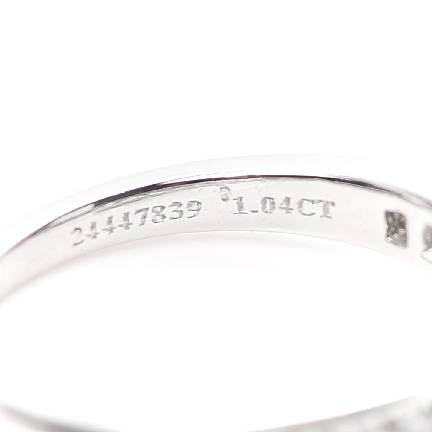 Platinum Diamond 1.04ct Channel-Set Engagement Ring 54 7