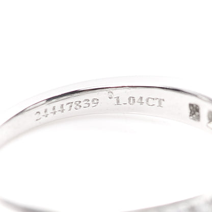 Tiffany Platinum Diamond 1.04ct Channel-Set Engagement Ring 54 7 4 of 5