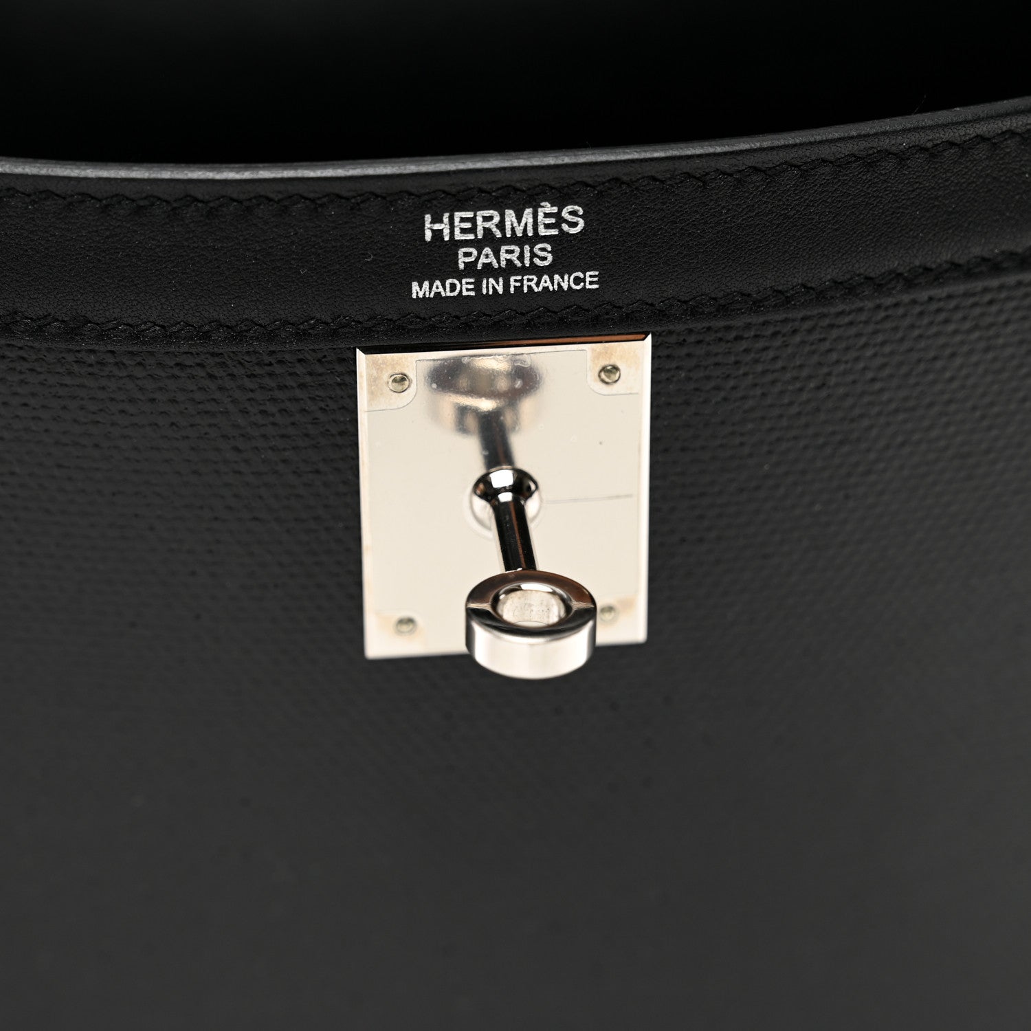 Hermes Berline Toile Swift Kelly Sellier 32 Black Ecru 6 of 11
