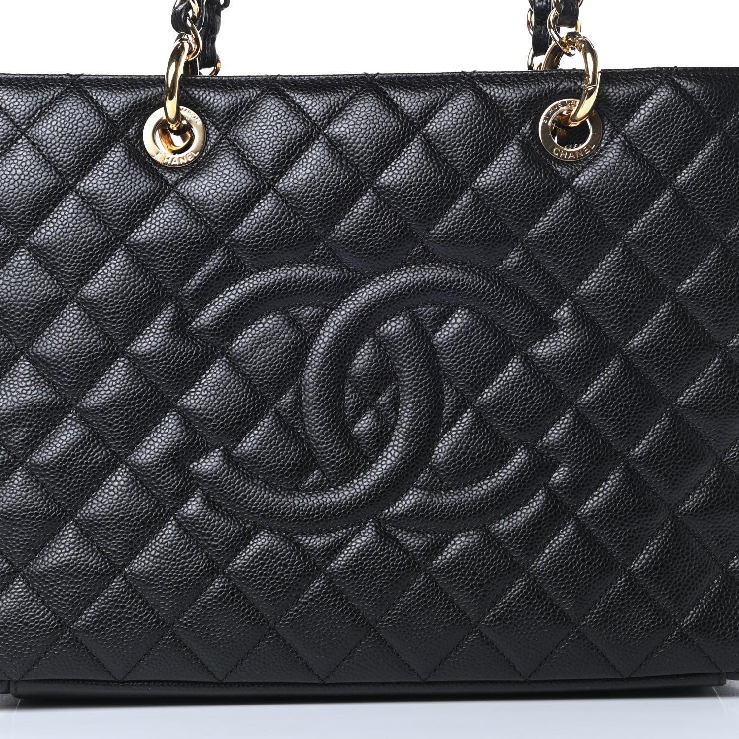 Chanel Caviar Quilted Grand Shopping Tote GST Black 8 of 14