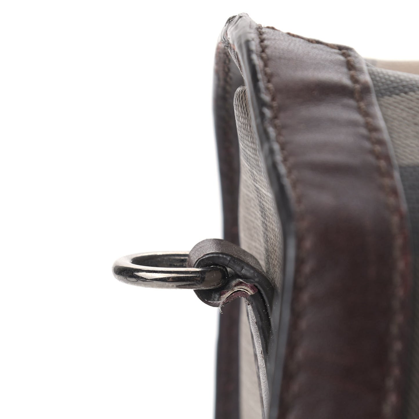 Smoked Check Medium Alchester Bowling Bag Plum