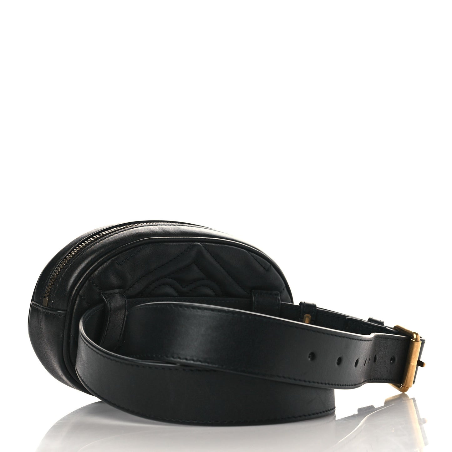 Calfskin Matelasse GG Marmont Belt Bag 95 38 Black