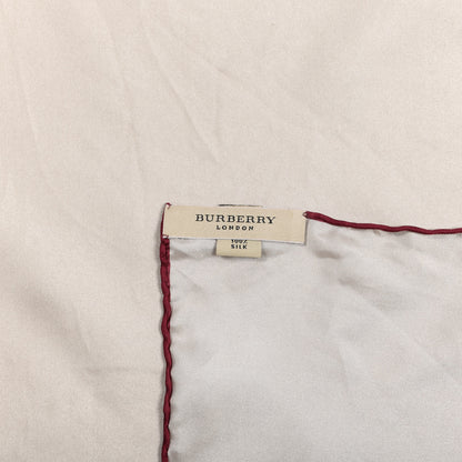 Burberry Silk Square Scarf Beige 3 of 4