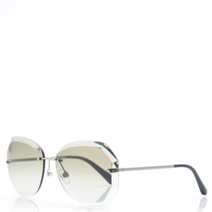 Chanel Metal Spring Round Sunglasses 4220 Gunmetal Green 1 of 8