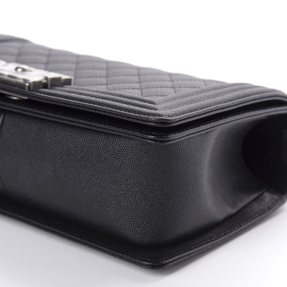 Chanel Caviar Quilted Medium Boy Flap Black 7 of 13