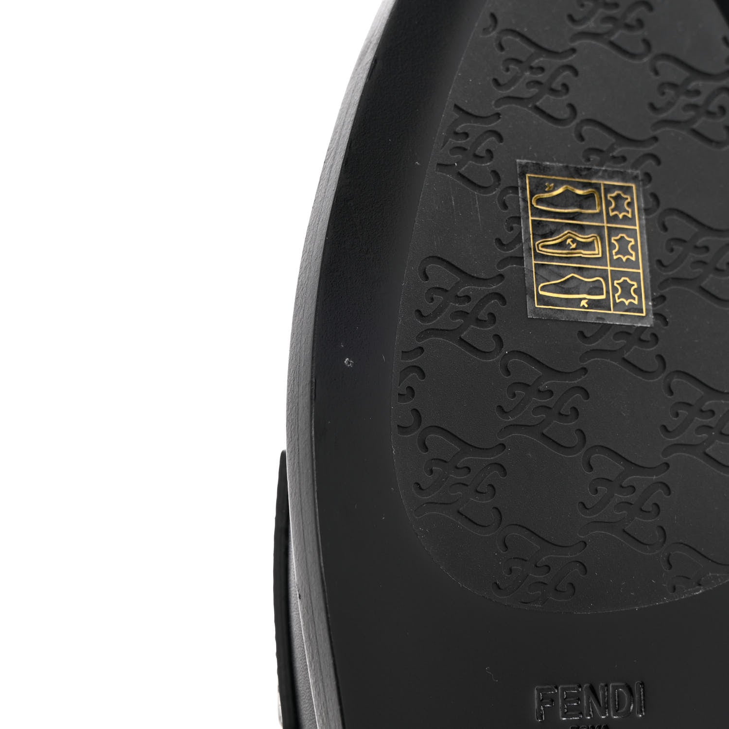 Fendi Calfskin Karligraphy Loafers 37 Black 11 of 13