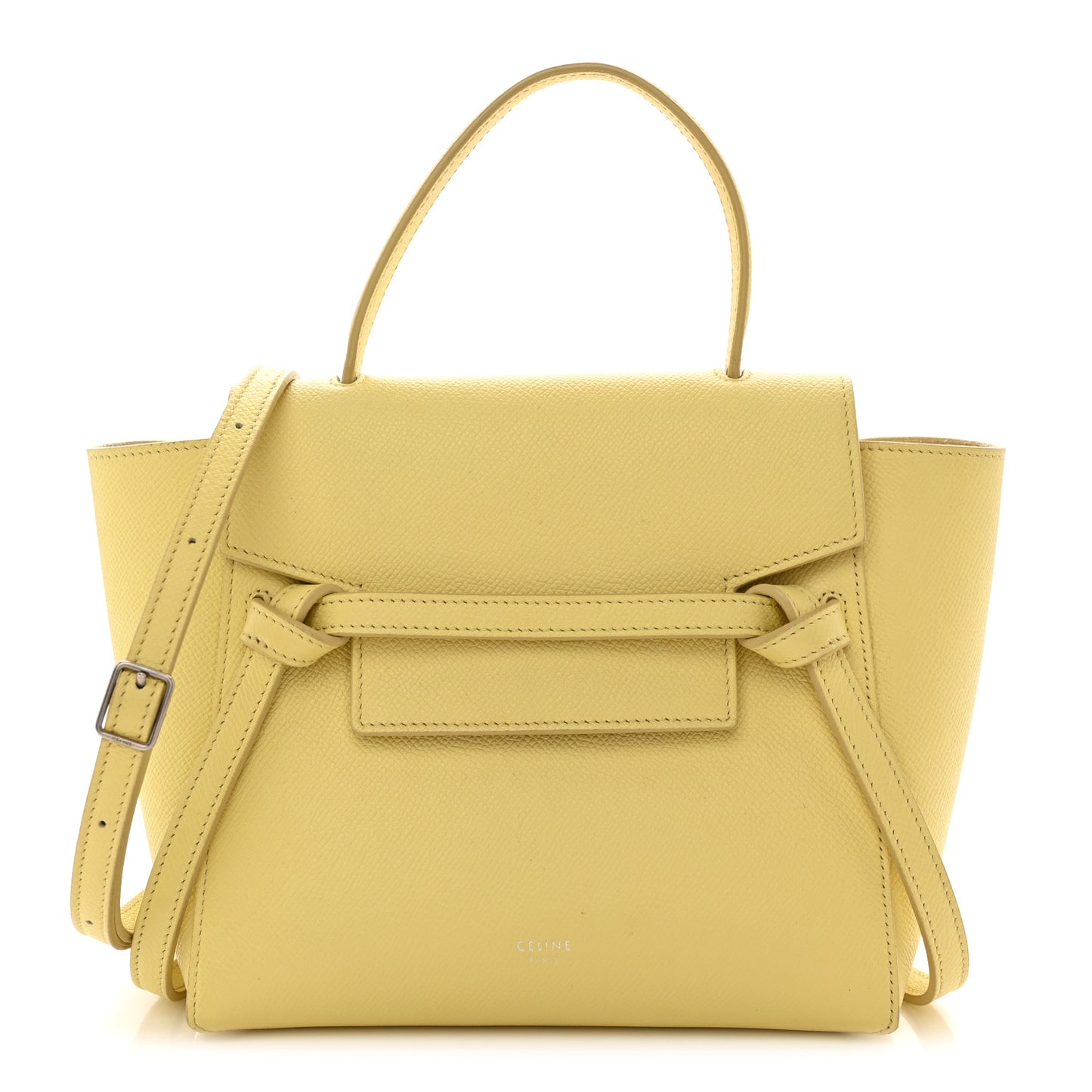 Grained Calfskin Nano Belt Bag Bergamote