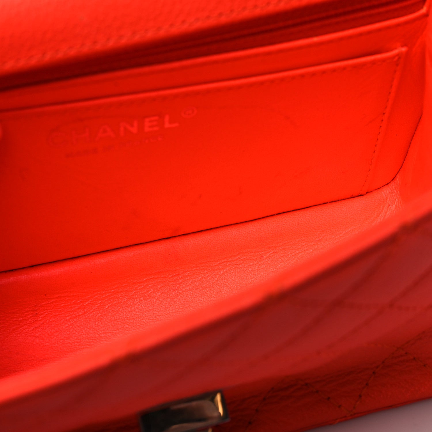 Chanel Goatskin Quilted 2.55 Reissue Mini Flap Orange 13 of 13