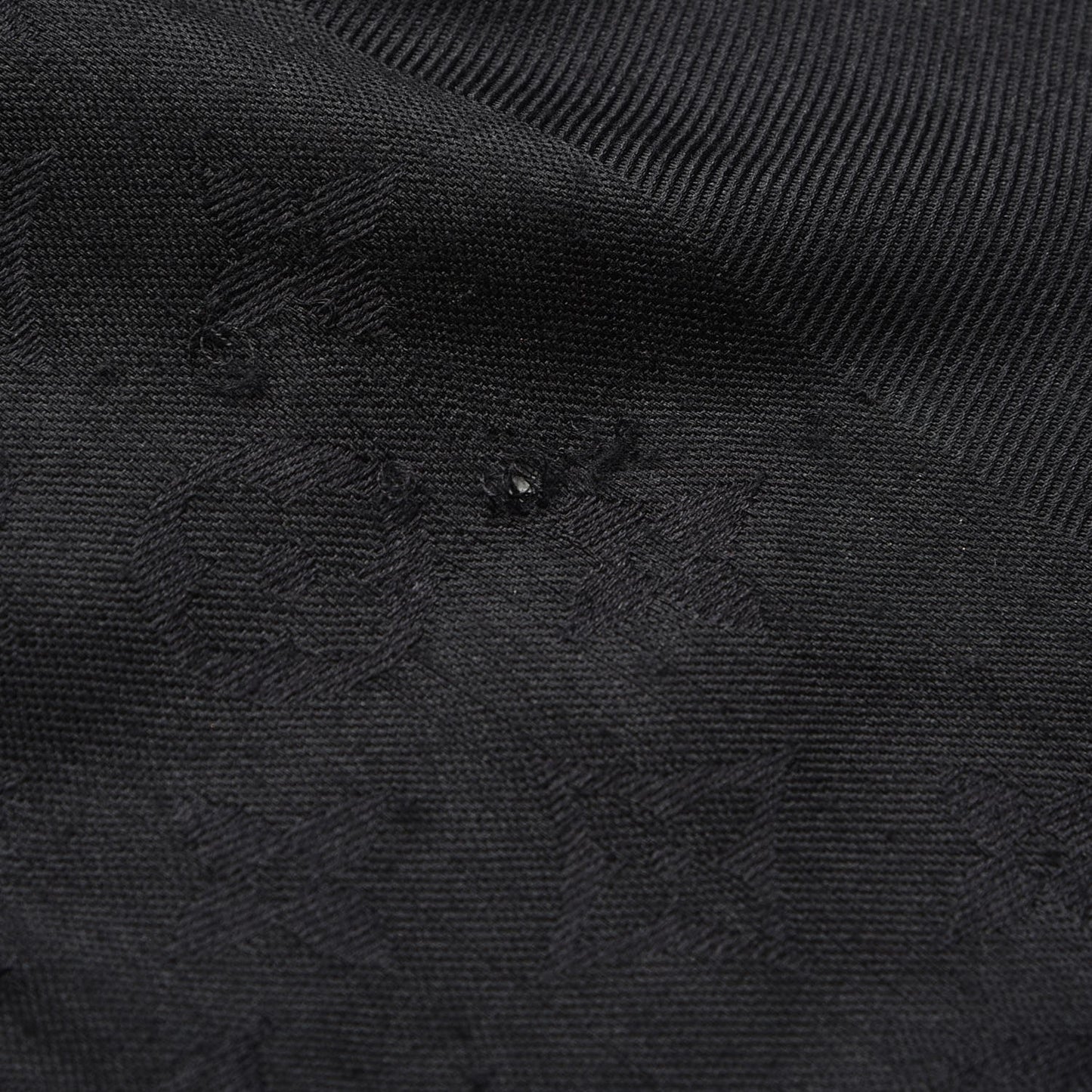 Silk Wool Monogram Shawl Black
