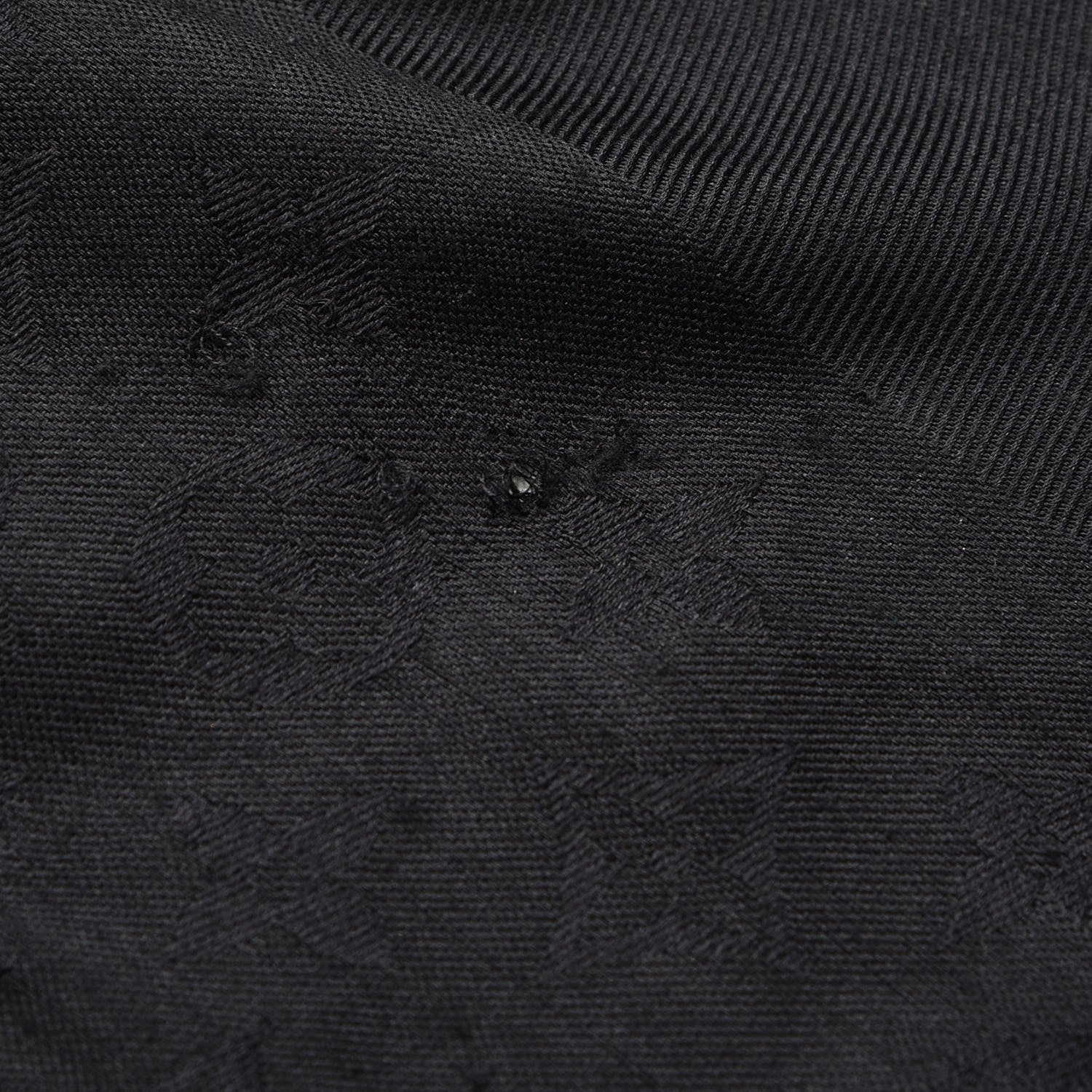Louis Vuitton Silk Wool Monogram Shawl Black 4 of 4