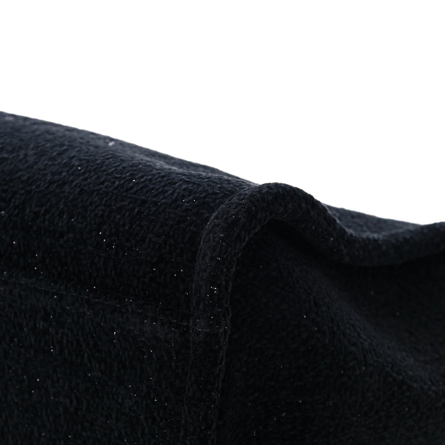 Lurex Boucle Small Deauville Tote Black