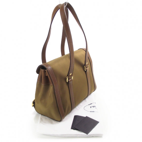 Prada Tessuto Nylon Foldover Large Shoulder Bag 3 of 10