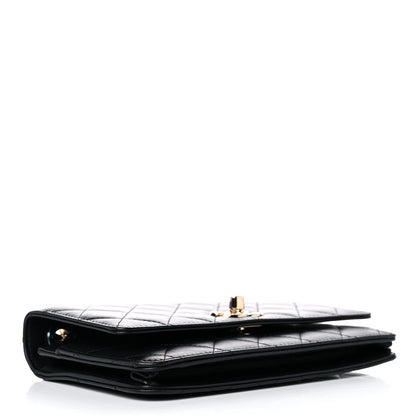 Chanel Lambskin Quilted Trendy CC Wallet On Chain WOC Black 4 of 13