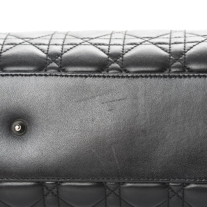 Christian Dior Lambskin Cannage Large Lady Dior Shopper Tote Black 14 of 15
