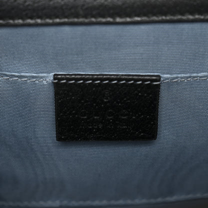 Gucci Grained Calfskin Bee Star Small Padlock Shoulder Bag Black 6 of 13