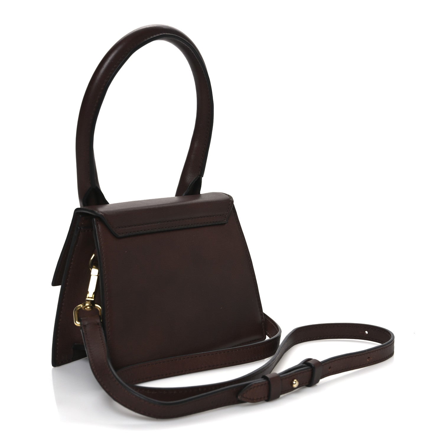 Jacquemus Smooth Calfskin Le Chiquito Moyen  Brown 3 of 16