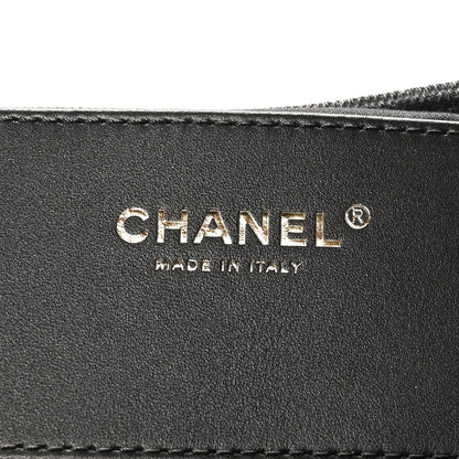 Chanel Washed Denim Quilted Small Chanel 25 Handbag Black 6 of 10