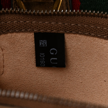 Gucci Suede Cudu Web Large Jackie Hobo Marron Glace 16 of 24