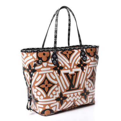 Louis Vuitton Monogram Giant Crafty Neverfull MM Creme Caramel 2 of 9