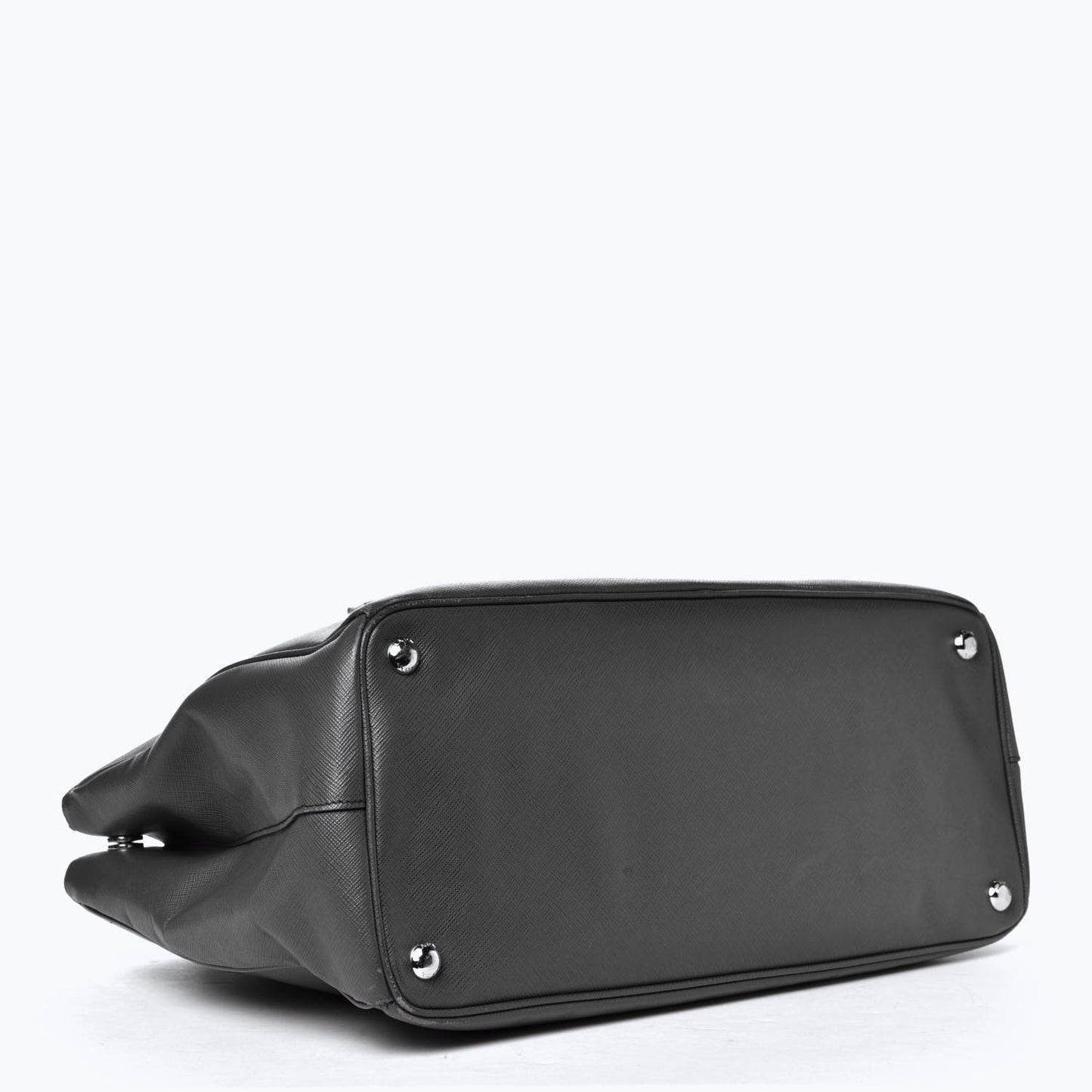 Saffiano Lux Large Galleria Double Zip Tote Grafite
