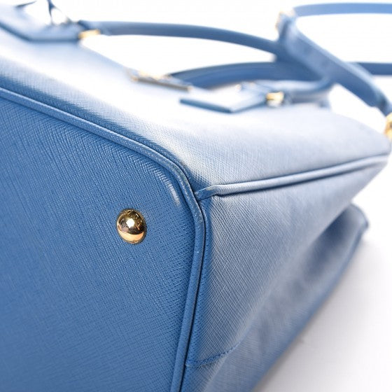 Saffiano Lux Small Tote Cobalto