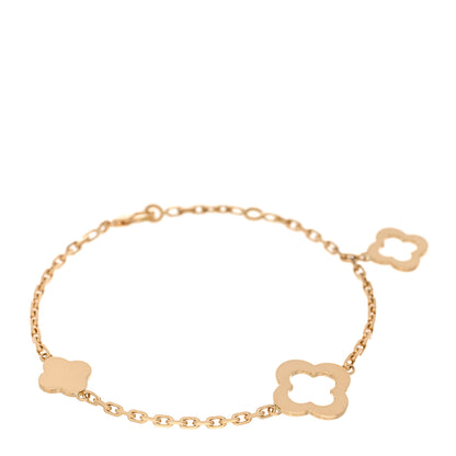 Van Cleef & Arpels 18K Yellow Gold 3 Motifs Byzantine Alhambra Bracelet 1 of 4