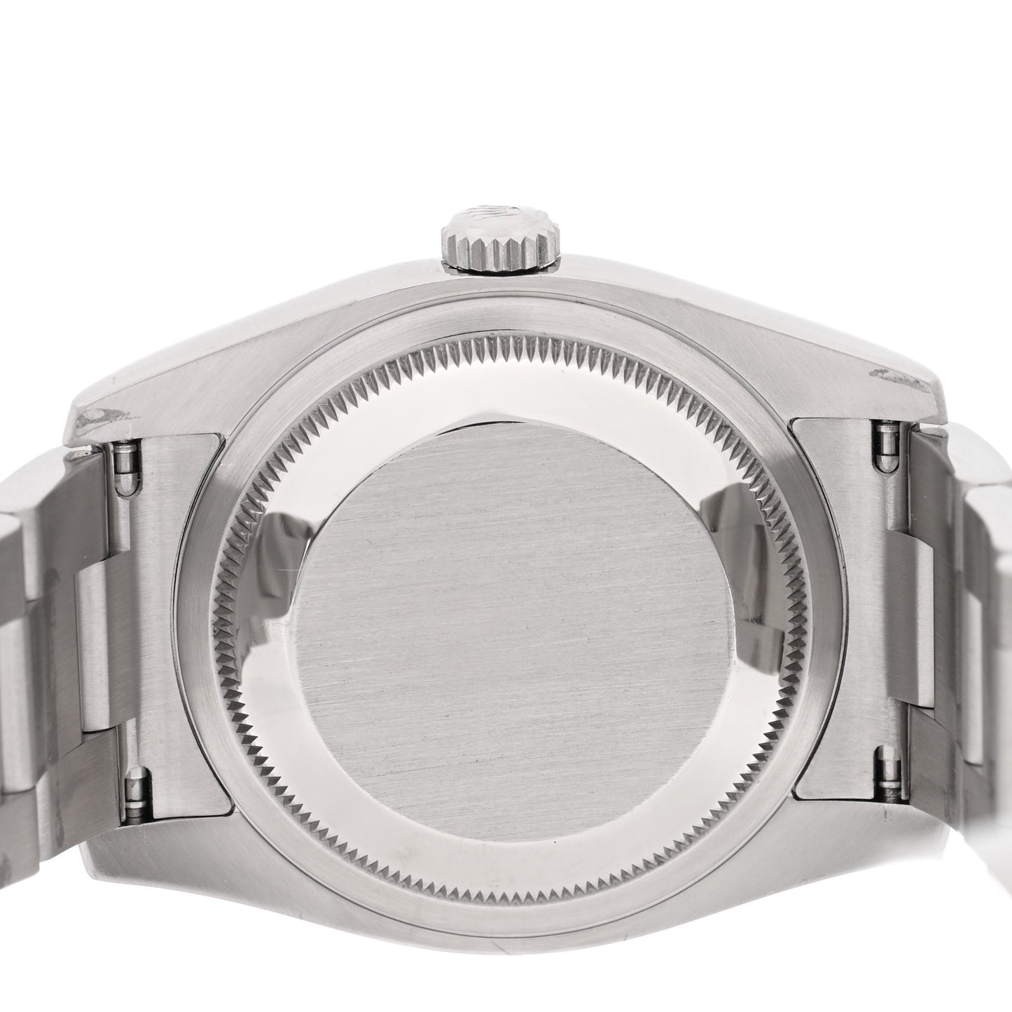 Stainless Steel 18K White Gold 36mm Oyster Perpetual Datejust Watch Black 116234