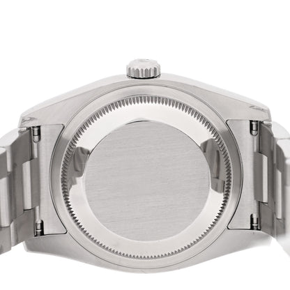 Rolex Stainless Steel 18K White Gold 36mm Oyster Perpetual Datejust Watch Black 116234 4 of 5