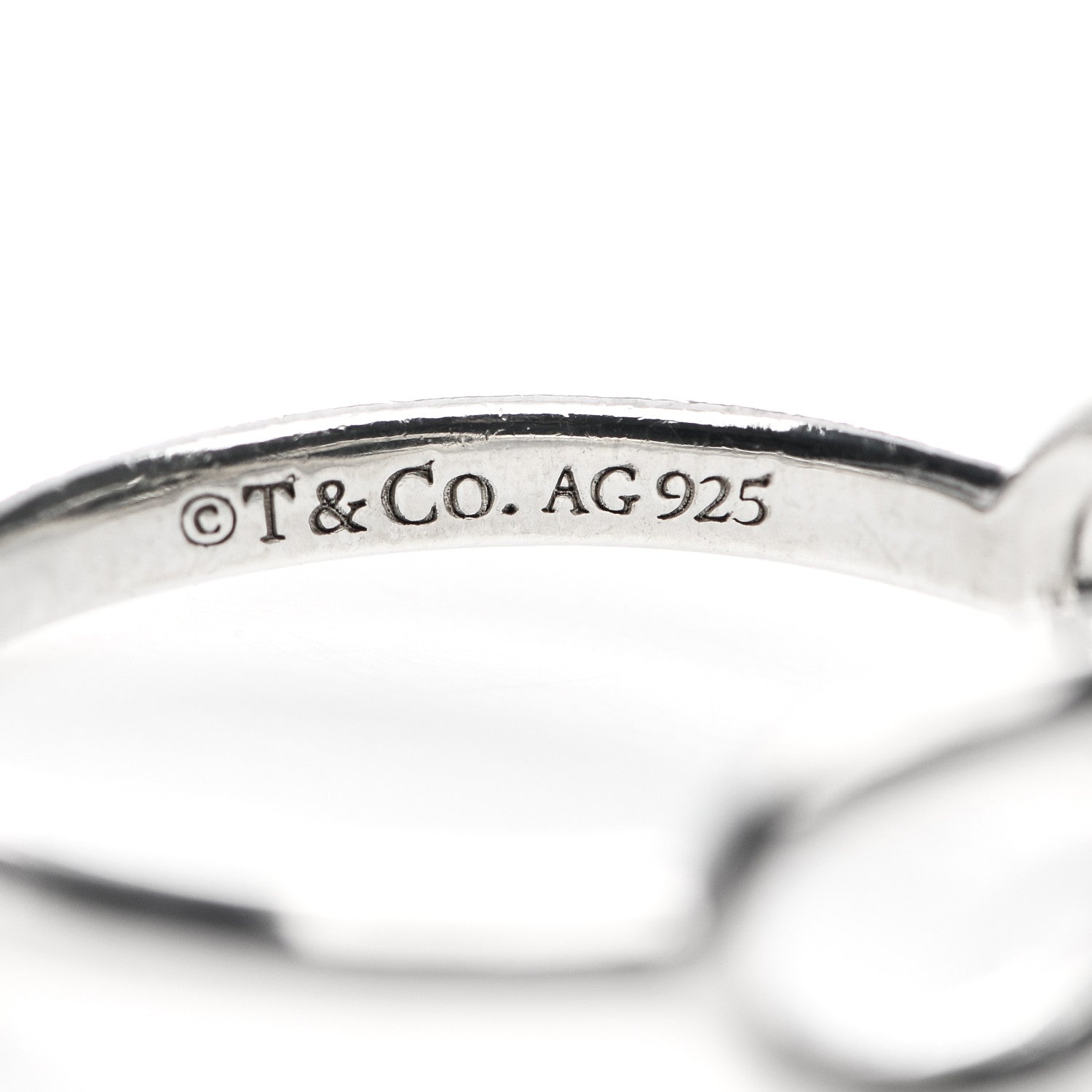 Tiffany Sterling Silver Infinity Ring 54 7 4 of 4
