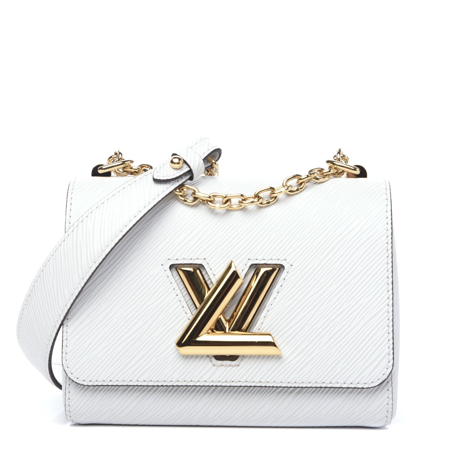 Louis Vuitton Epi Twist Shoulder Bag PM White 1 of 10