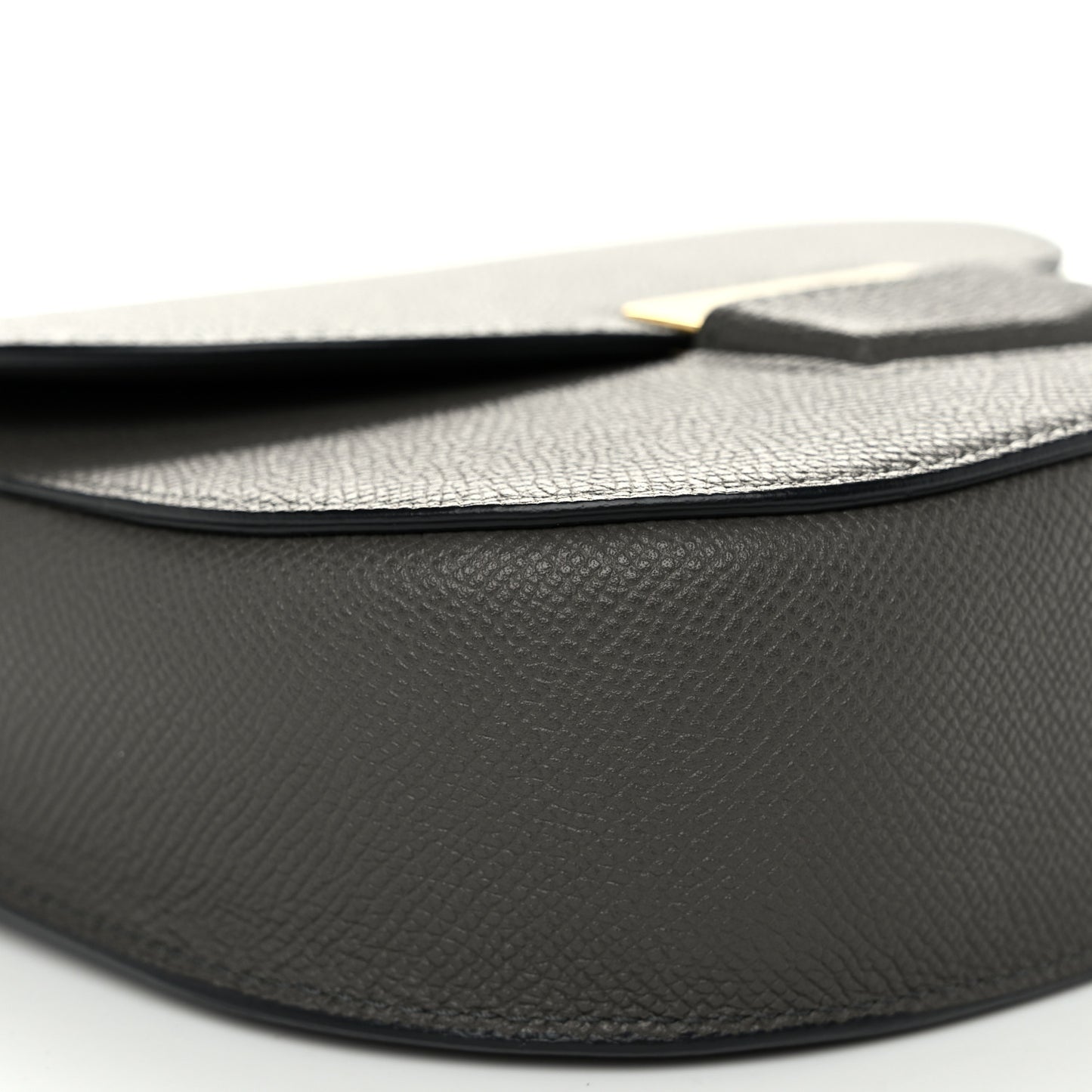 Baby Grained Calfskin Small Trotteur Grey