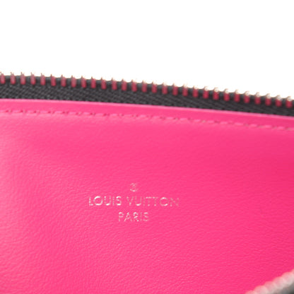 Louis Vuitton Epi Felicie Chain Wallet Zippered Insert Black Hot Pink 6 of 6