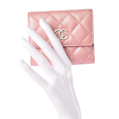 Chanel Iridescent Caviar Quilted Small Flap Wallet Rose Pink 2 of 9