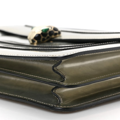 Bulgari Metallic Calfskin Serpenti Forever Crossbody Bag Silver 8 of 8