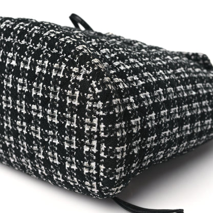 Chanel Tweed Large Urban Spirit Backpack Black White 10 of 10