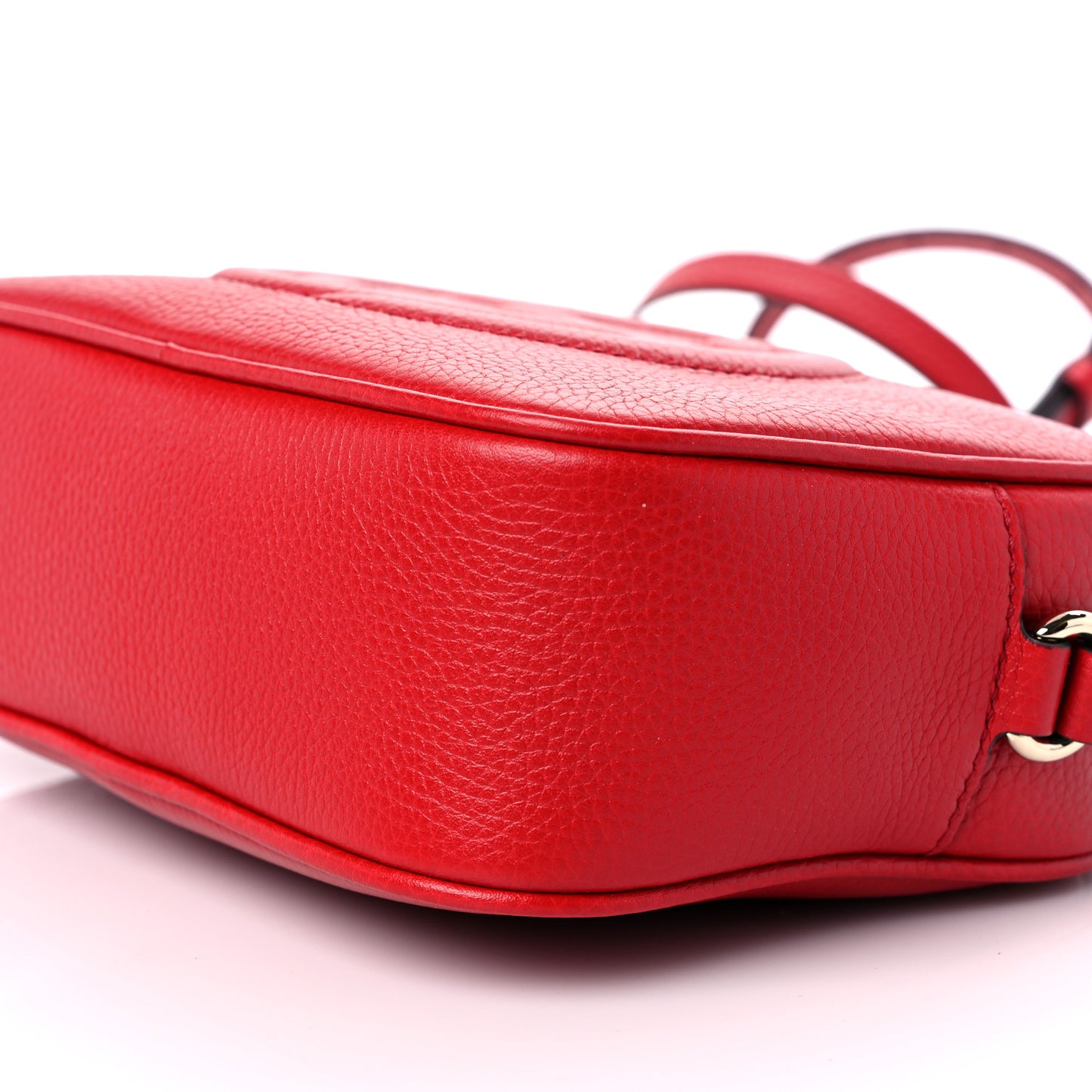 Pebbled Calfskin Small Soho Disco Bag Tabasco Red