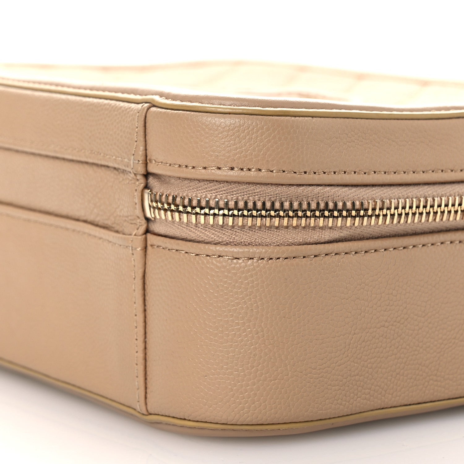 Chanel Caviar Quilted Medium CC Filigree Vanity Case Beige Beige 10 of 14