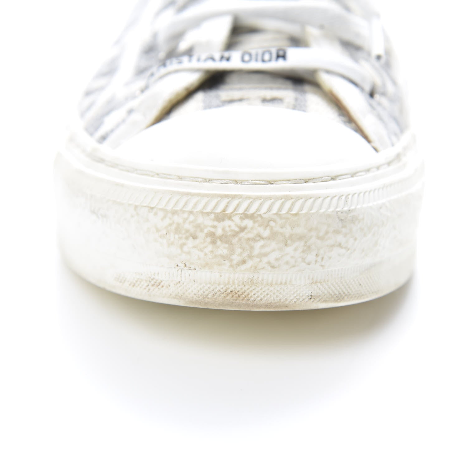 Christian Dior Canvas Oblique Walk'N'Dior Low Top Sneakers 39.5 Grey Stone 9 of 10