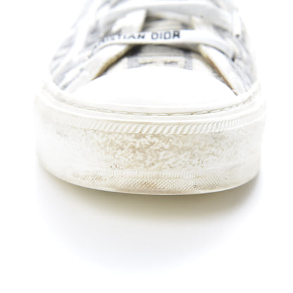 Christian Dior Canvas Oblique Walk'N'Dior Low Top Sneakers 39.5 Grey Stone 9 of 10
