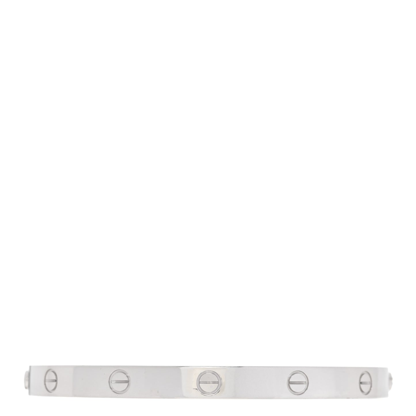 18K White Gold LOVE Bracelet 20