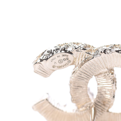 Chanel Enamel CC Baroque Earrings Black Gold 4 of 5