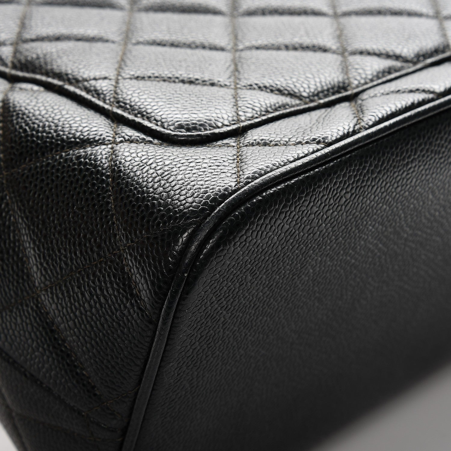 Chanel Caviar Quilted Medallion Tote Dark Green 10 of 11