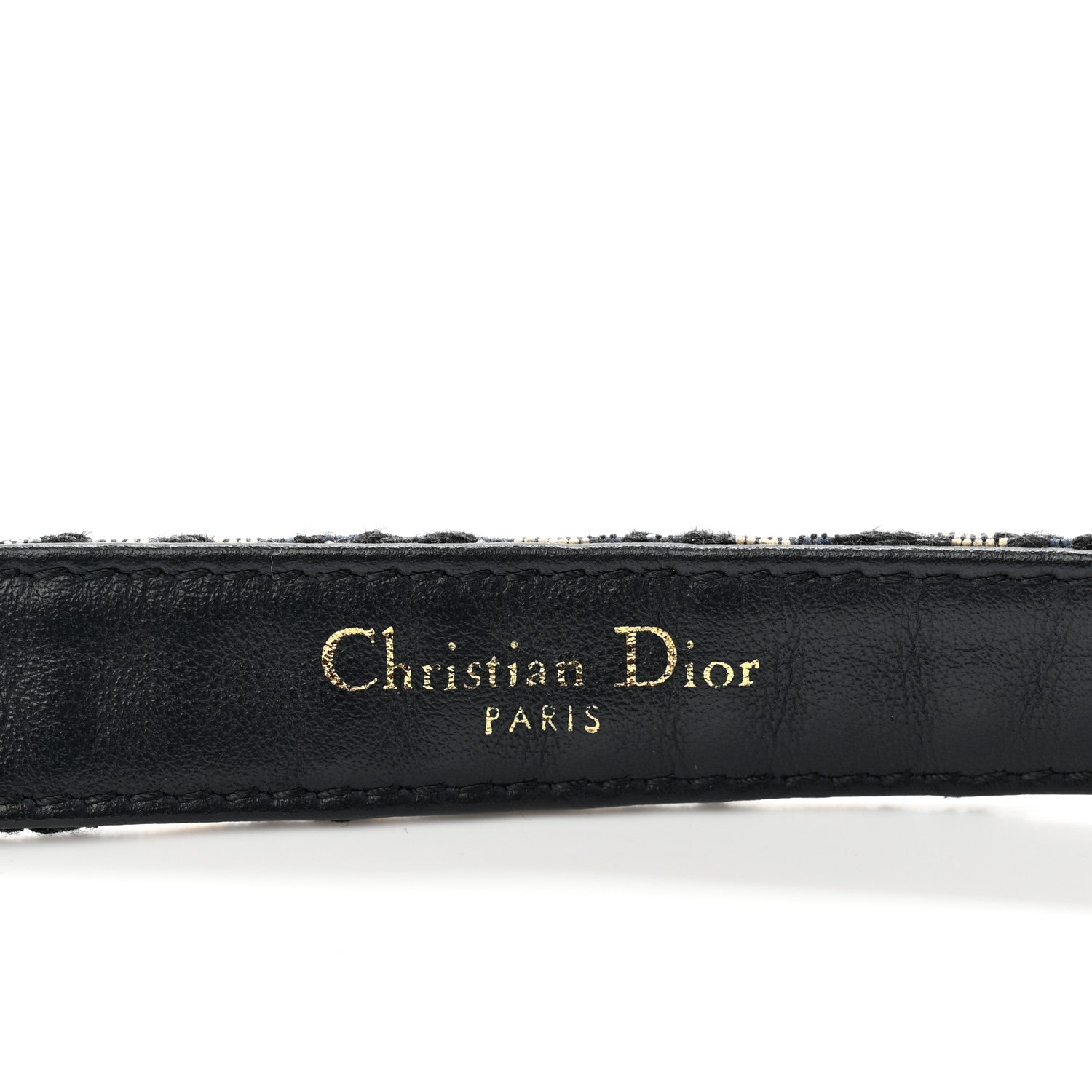 Christian Dior Jacquard Oblique 20mm Saddle Belt 95 38 Blue 4 of 7