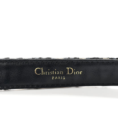 Christian Dior Jacquard Oblique 20mm Saddle Belt 95 38 Blue 4 of 7