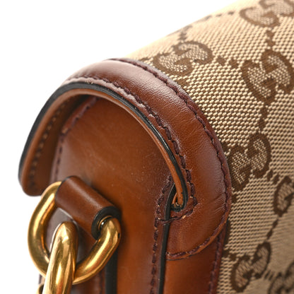 Gucci Monogram Small Lady Web Shoulder Bag Beige Cuir 10 of 12