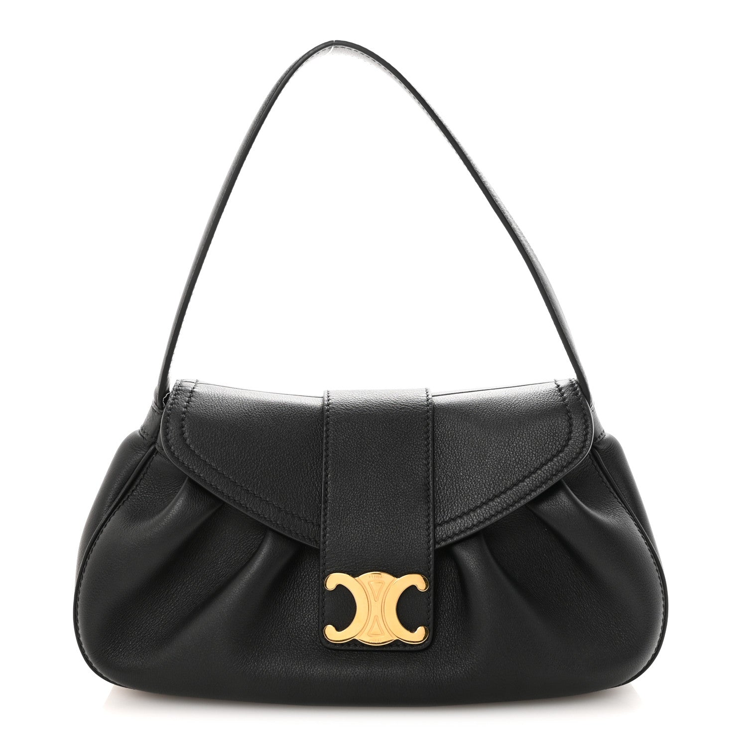 Celine Supple Grained Calfskin Medium Polly Black 1 of 9