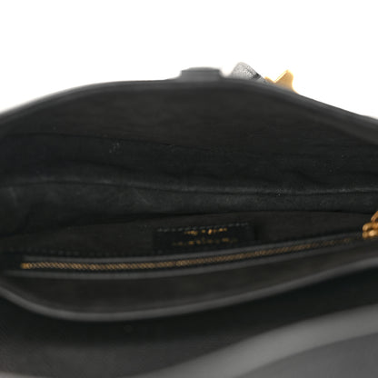 Christian Dior Grained Calfskin Saddle Bag Black 5 of 11