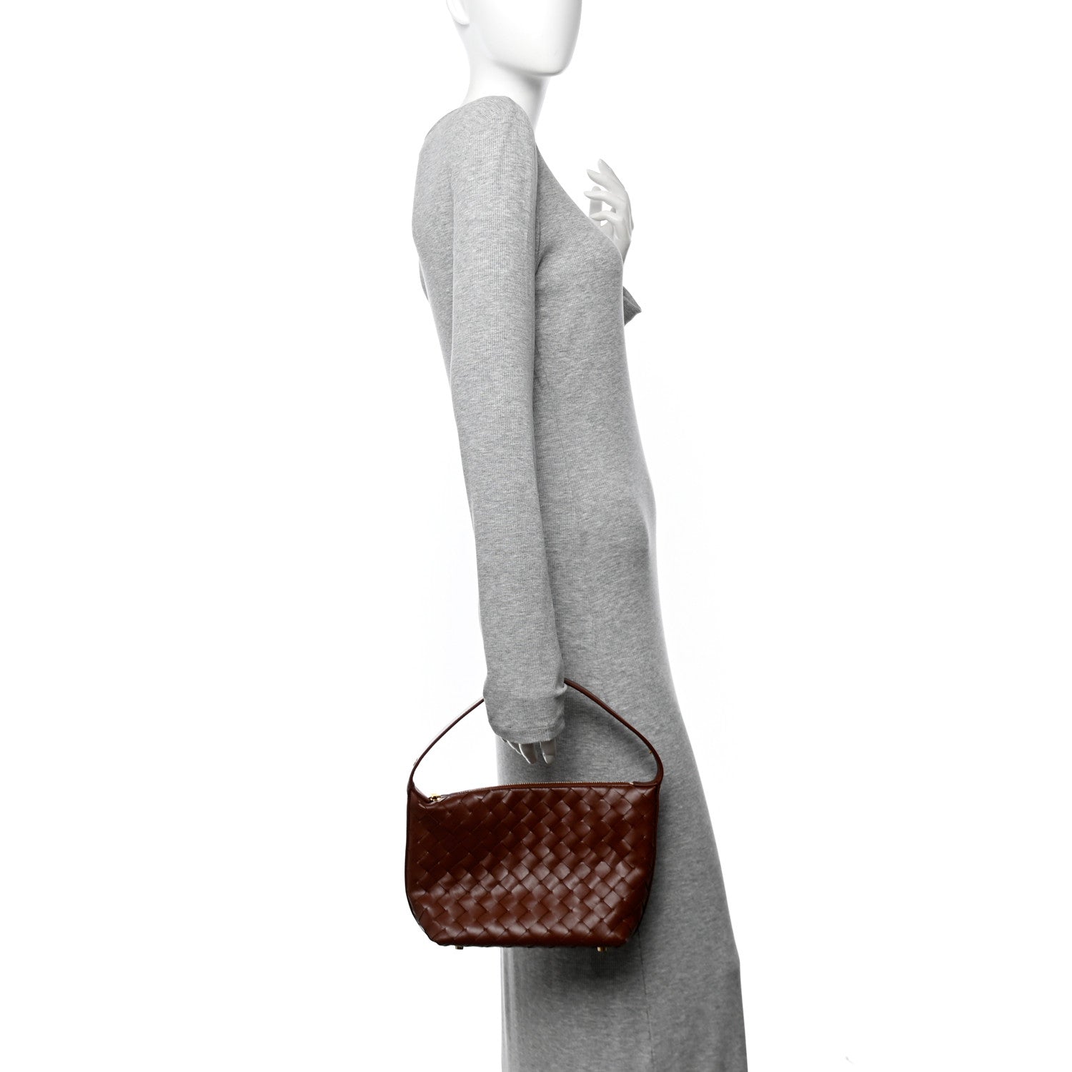 Bottega Veneta Calfskin Nappa Intrecciato Mini Wallace Sapele 2 of 10